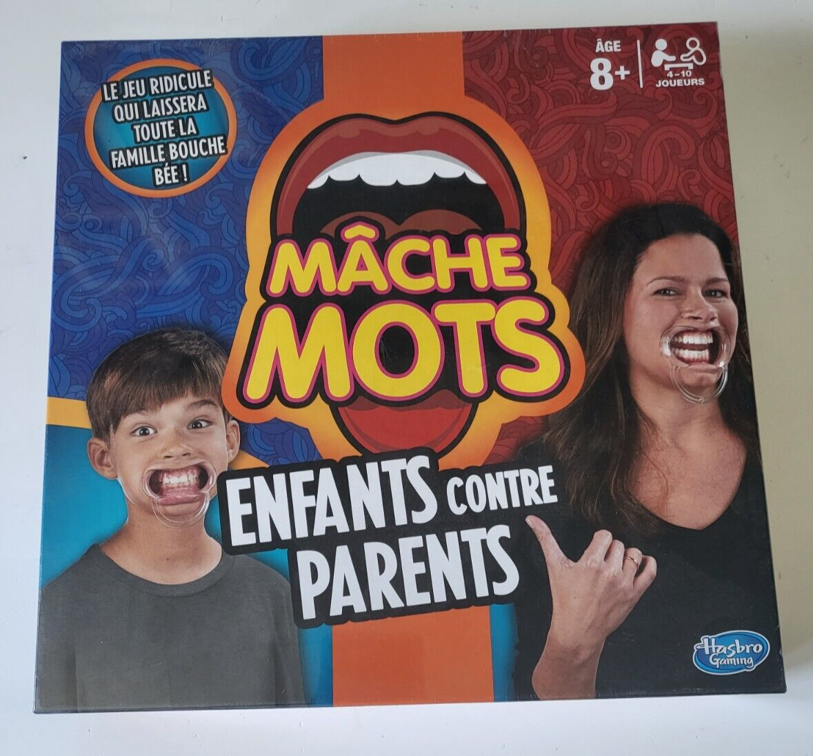 Jeu de société Mâche mots enfants contre parents rigolo avec cartes et sablier inclus