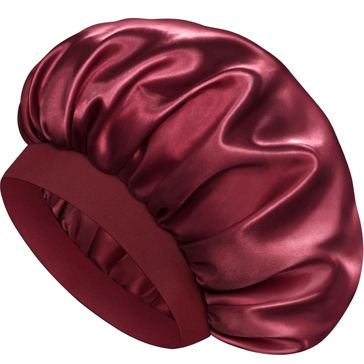 Women Satin Bonnet Night Sleep Cap Hair Hat Silk Head Cover  display picture 2