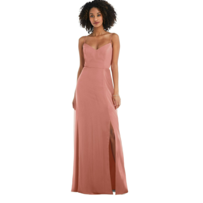 strapless open back dress Sequin Tie Back Cami Dress Hot Pink / L main image 0