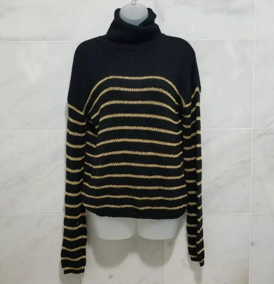 Alc outlet striped turtleneck
