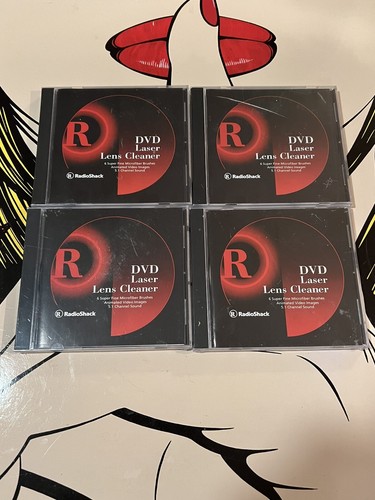 Radio Shack CD/DVD Laser Lens Cleaner LOT OF 4 Microfiber Brushes BRAND ...