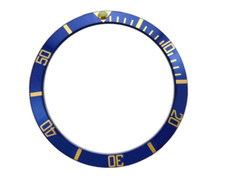 BEZEL INSERT FOR ROLEX SUBMARINER GMT WATCH BLUE GOLD CASES 16700 16710 16760