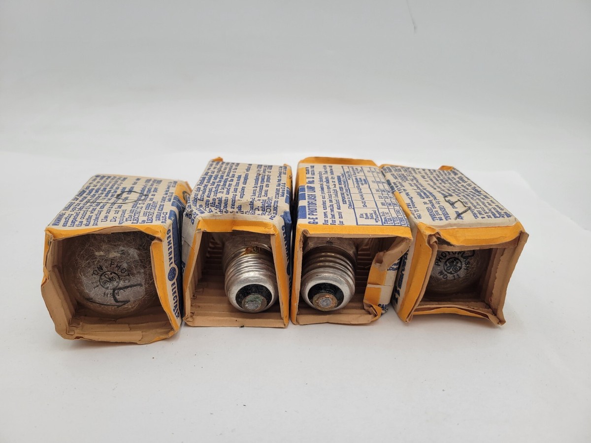 Ampoules flash transparentes AG1 vintage de General Electric - Lot de 12 - France