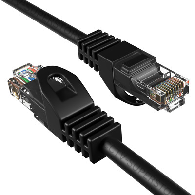 5 PCS 7ft Cat6 Ethernet Cable RJ45 UTP LAN Patch Cord Gaming Streaming Internet