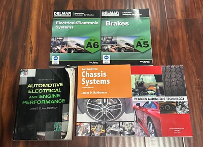 Set of 5, automotive electrical and engine performance james d.halderman