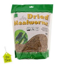 Dried Mealworms (1kg Bag) Brand New