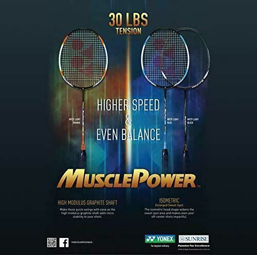 Yonex Muscle Power 29 Badminton Racquet (G4, 85-89.9 grams, 28 lbs Tension)