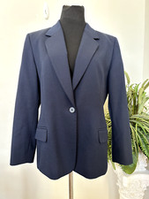Pendleton Women s Career Navy Blue 100 Virgin Wool Blazer Jacket Size 14 EUC.