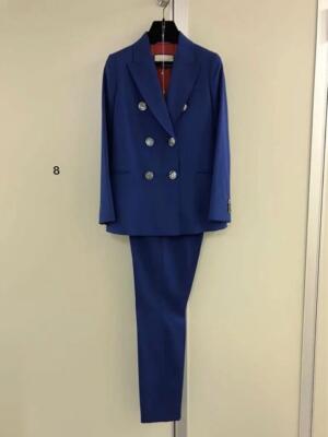 Gucci Blue Silk Wool Double Setup/Suit | eBay
