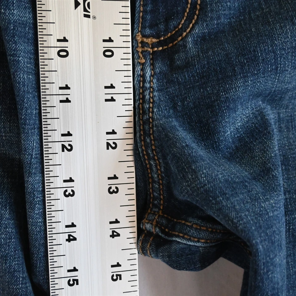 TwentyX Wrangler 42x34 33 Extreme Relaxed Dark Bold Stitch Stretch Mens Jeans - Image 3 of 4