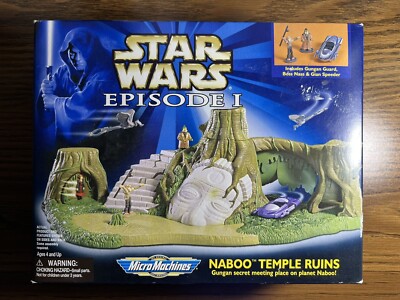 STAR WARS THE PHANTOM MENACE BACK MICRO MACHINES NABOO TEMPLE