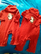 2er Set Schlafoveral Pinguin mit M&uuml;tze Gr. 86/92 und Gr.98/104