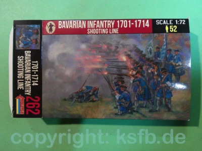 1:72 Strelets #262 Spanien Erbfolgekrieg Bayern Infanterie schießend 1701-14