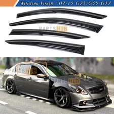 For 07-2015 Infiniti G25 G35 G37 Sedan JDM Mugen Style Window Visors Rain Guards