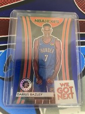 2019-20 Hoops Premium Stock We Got Next Blue #16 Darius Bazley