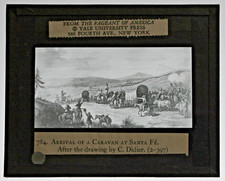 MLS  - #784 Arrival Of A Caravan at Santa Fe - Drawing by C. Didier  MLS189