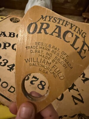 Rare 1930's 40's William Fuld Mystifying Oracle Ouija Board with