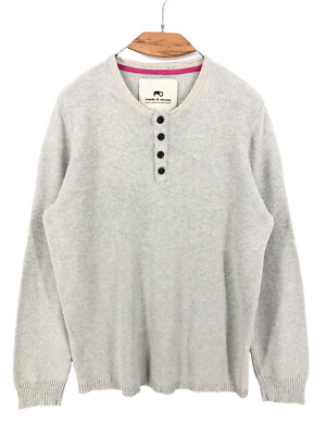 MOODS OF NORWAY - Herren Henley Pullover Strickpullover Größe L