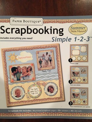 Scrapbooking Simple 1-2-3 Summer & Spring Two Books Debbie Mumm (Paper Bouti...