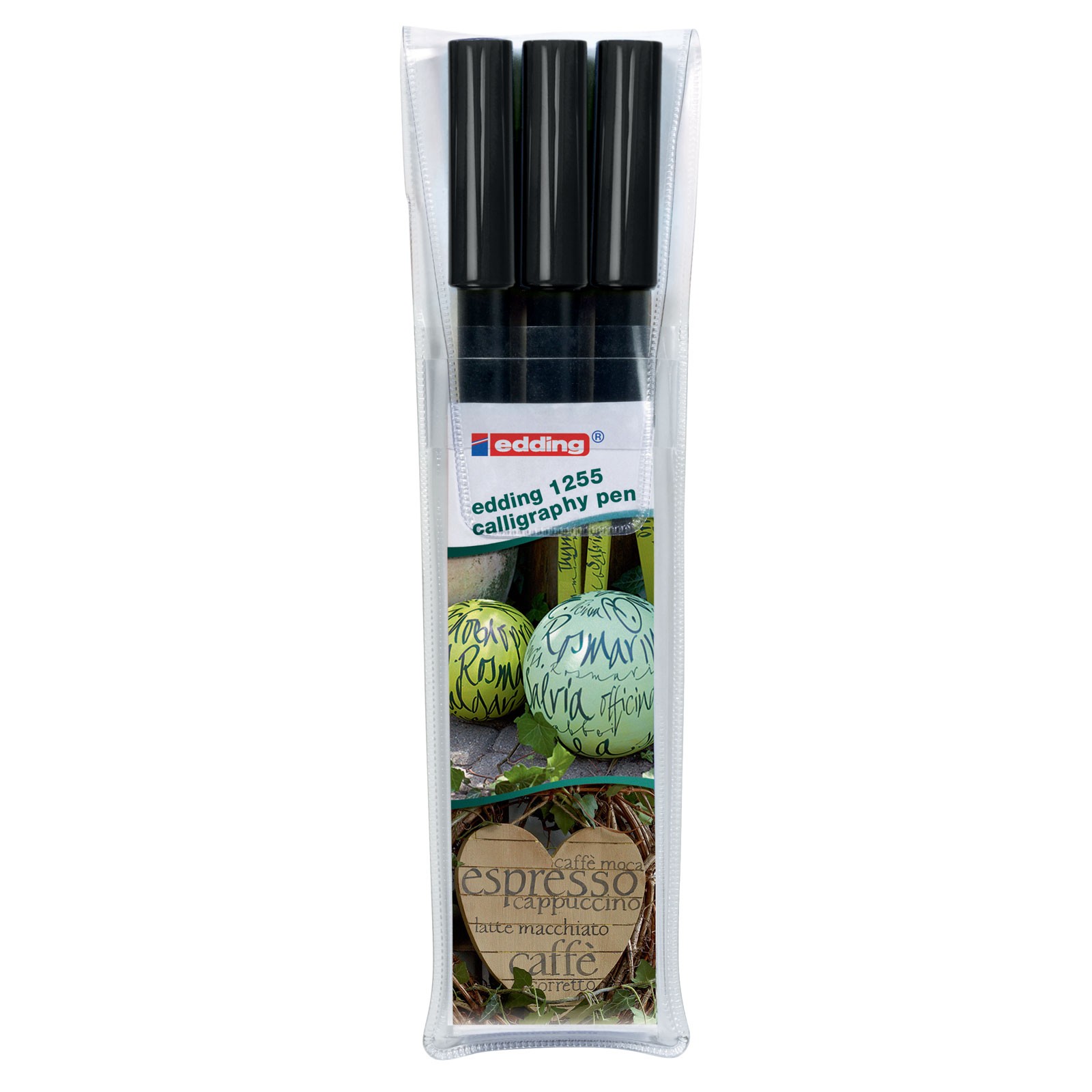 Edding 1255 Calligraphy Pen Black 3 Pack