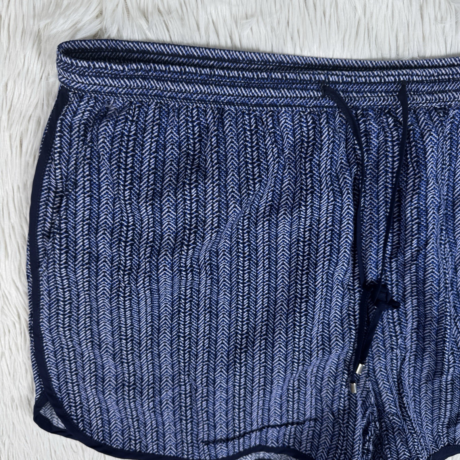 Gap 1969 Blue White Pattern Pull-On Drawstring Ca… - image 16