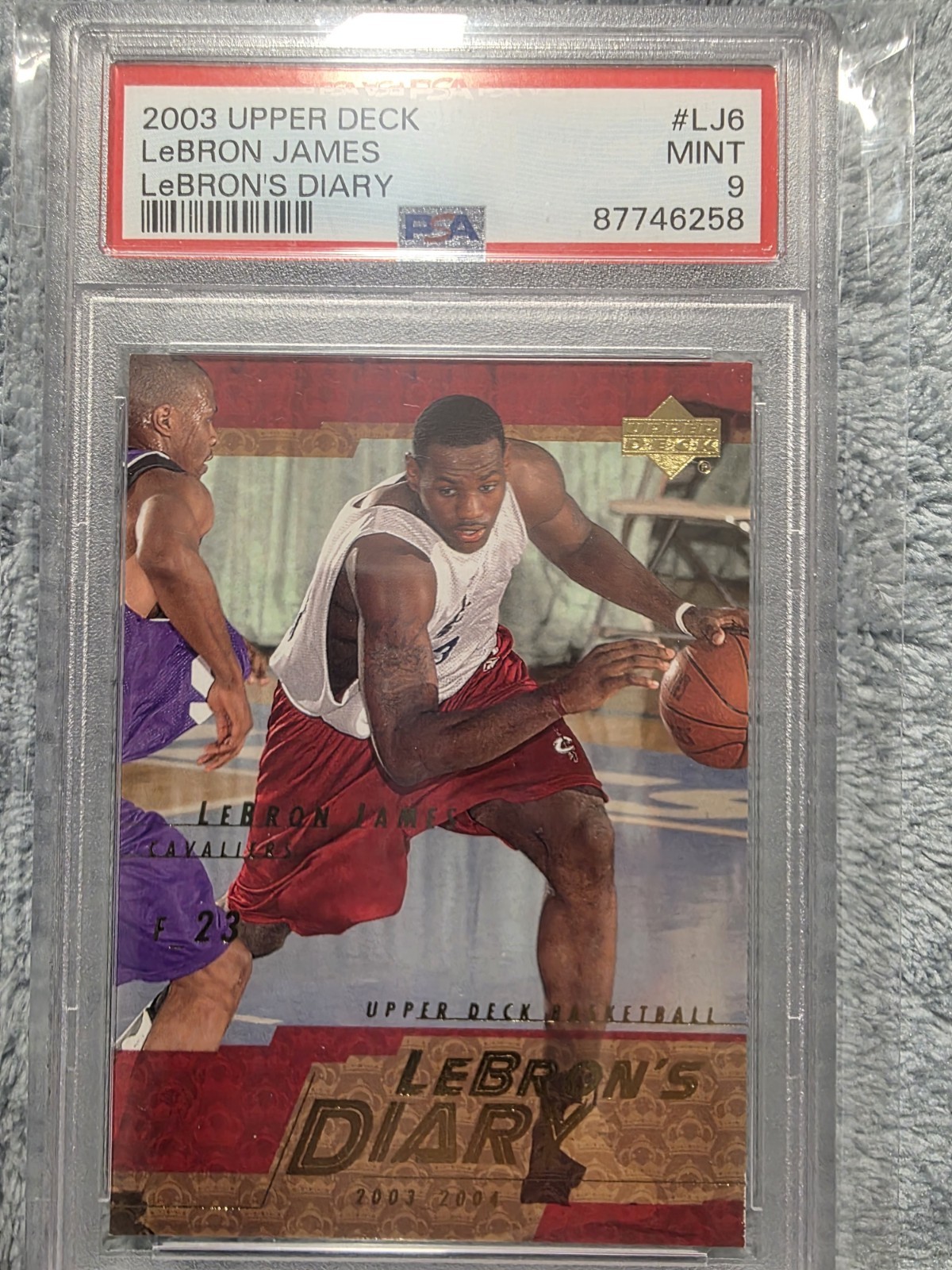 2003-04 Upper Deck - Lebron's Diary LeBron James #LJ6 (RC)
