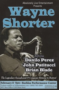 2 Wayne Shorter Ticket Stubs (Berklee Performance Center - February 8, 2011)