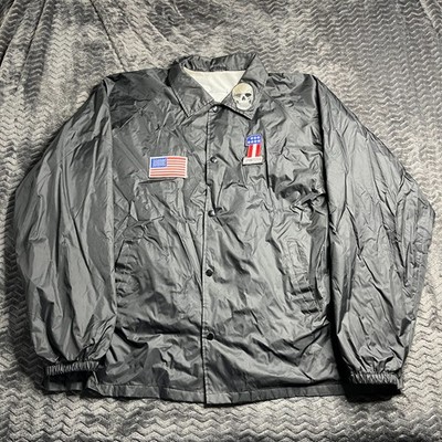 Vintage Black Jacket Windbreaker (See measurements)