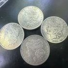 Morgan Silver Dollar $1 Coin Lot of 4 (1883-3), 1884-1)