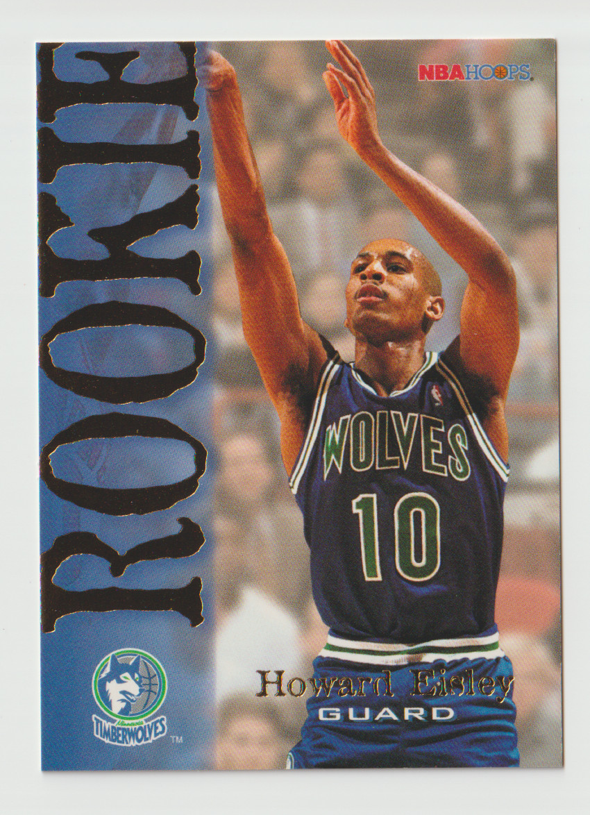 1994-95 NBA Hoops Basketball #350 Howard Eisley RC - Minnesota Timberwolves