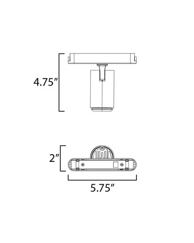 ET2 ETL21212 Continuum - Track T-Trak 5" Tall 3000K LED Track - Black - Picture 2 of 4