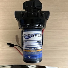 Everflo EF5500-BOX 5.5GPM 12V Diaphragm Pump-1/2 FNPT Connection, Black