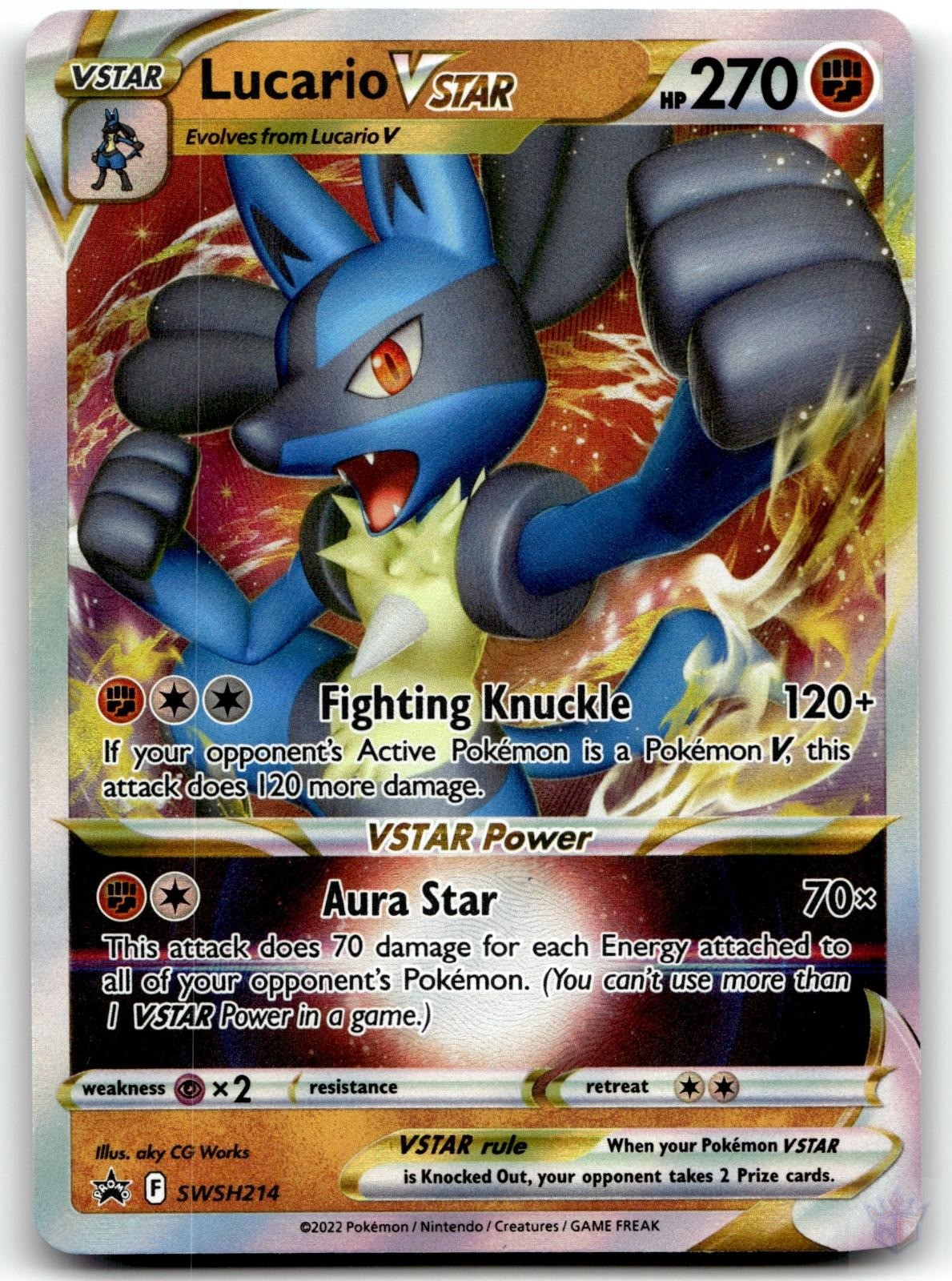 Lucario VSTAR SWSH214 Sword & Shield Promo P Holo NM Pokemon Card