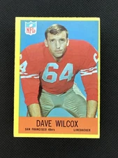 1967 Philadelphia #178 Dave Wilcox San Francisco 49ers Rookie HOF!