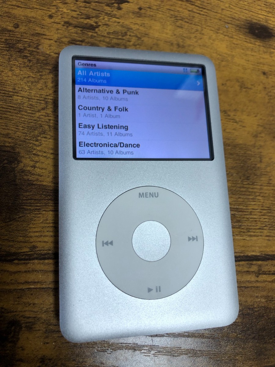Apple iPod classic 7th Generation Silver (160GB) Excellent #0678