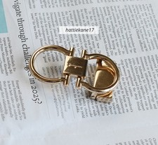 Salvatore Ferragamo Alloy Horseshoe Buckle for 34-35mm leather strap Gold