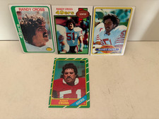 LOT OF 4 RANDY CROSS 1970s cards Rookie #231 513 123 162 SAN FRANCISCO 49ERS EX+