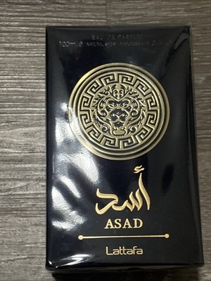 Lattafa Asad Eau de Parfum Spray, Unisex, 3.4 oz (100 Ml)