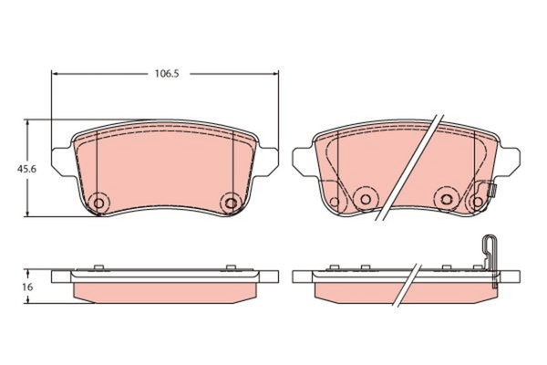 Bremsbelagsatz Scheibenbremse Hinterachse FüR Renault Captur II-image