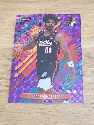 2025-26 Topps Finest Rare Purple Geometric Refractor #269 Scoot Henderson /50 $$
