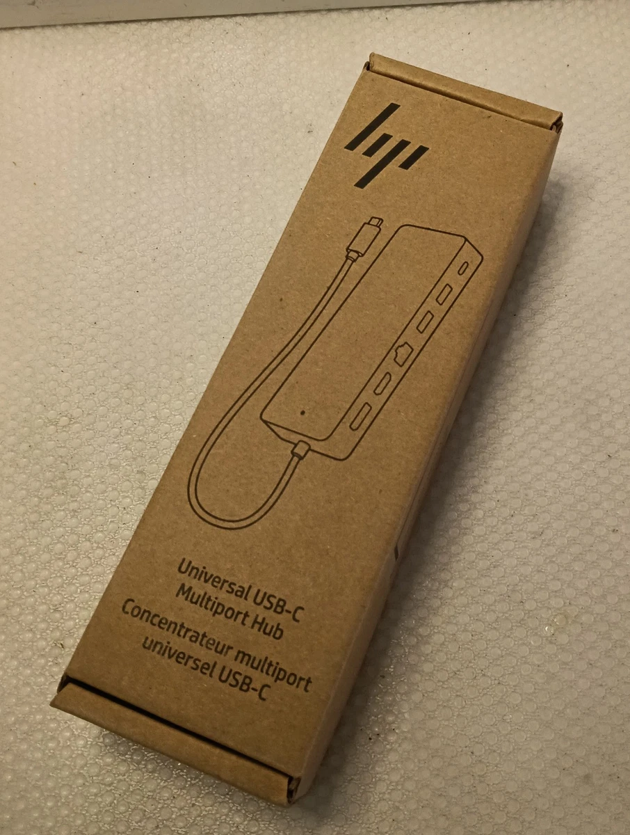 HP Universal USB-C Multiport Hub with HDMI Display Port USB-A Ethernet 50H55UT