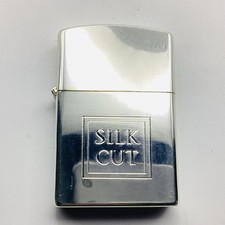 Vintage Hadson Lighter Advertisement for Silk Cut Cigarette Lighter In Tin Box