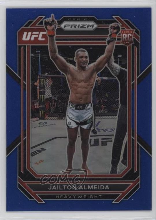 2023 Panini Prizm UFC Blue Prizm 157/175 Jailton Almeida #197 Rookie RC 1b7p