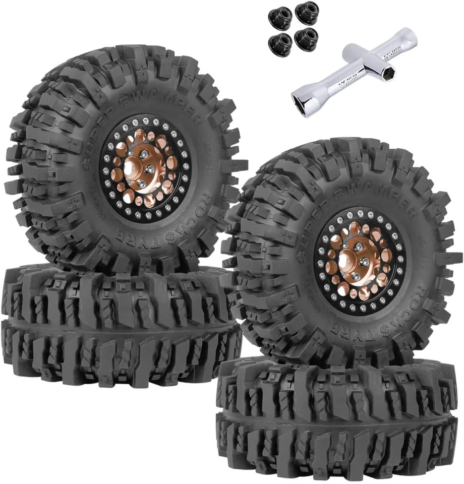 Aluminum 1.9 Beadlock Wheels for RC Crawler Car - Image 3 of 4