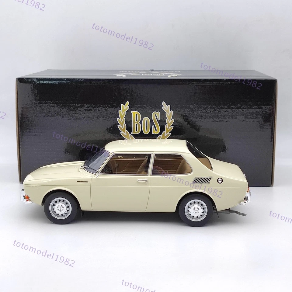 BOS 1:18 Saab 99 1971 Beige BOS081 Resin Model Car Limited Collection Used - Image 2 of 4