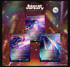 Mycosynthwave Secret Lair FOIL Magic the Gathering MTG Golem Lattice Wellspring