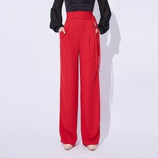 Latin Jazz Ballroom Square Dance Pants Tribal Belly dance Pants G960 Red Black