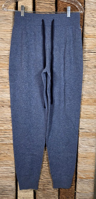 Summersalt Size XS Coziest Cashmere Blend Jogger Extrafine Merino Midnight Steel