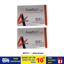 2 X Aveflon 500mg 30's Treatment of Hemorrhoids/Piles