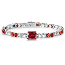 ETERMBOL Birthstone Bracelets for Women Birthday Gifts 4CT Radiant Cut Births...